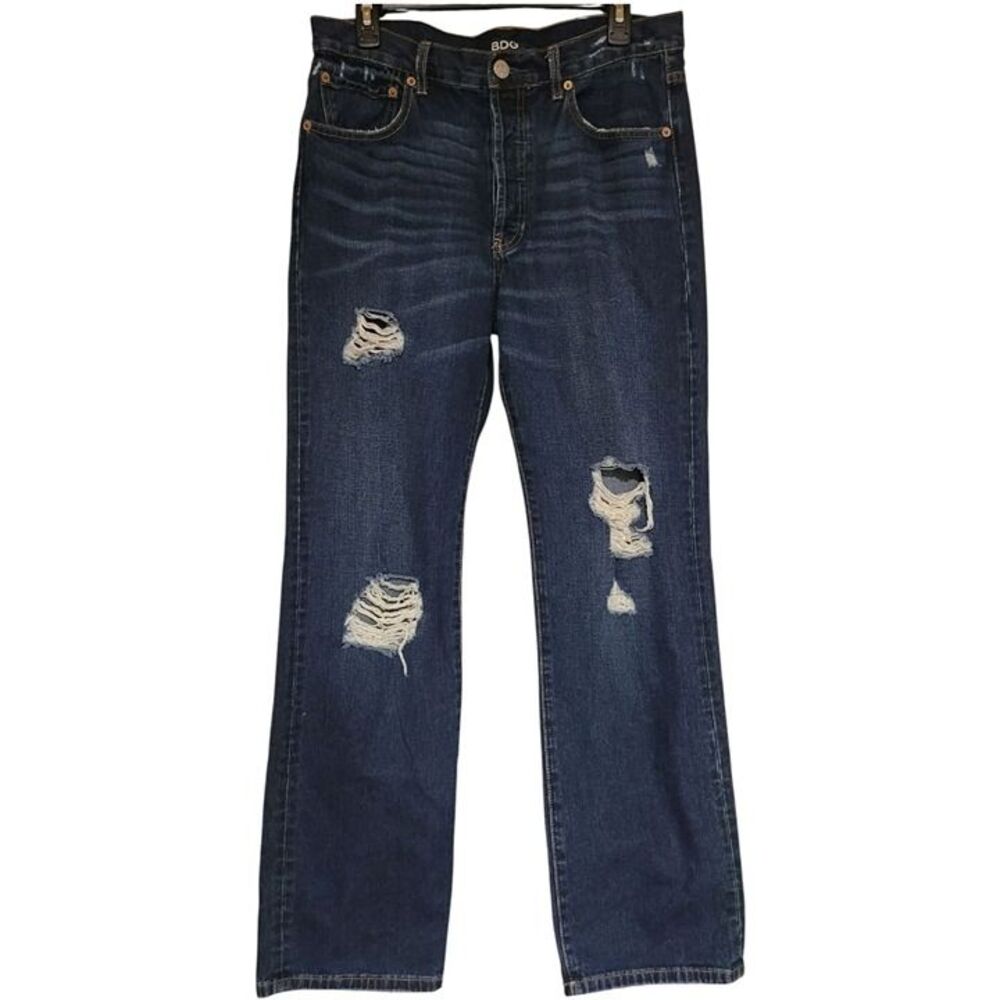 BDG Mens Jeans The Straight Dark Wash 33W 31L